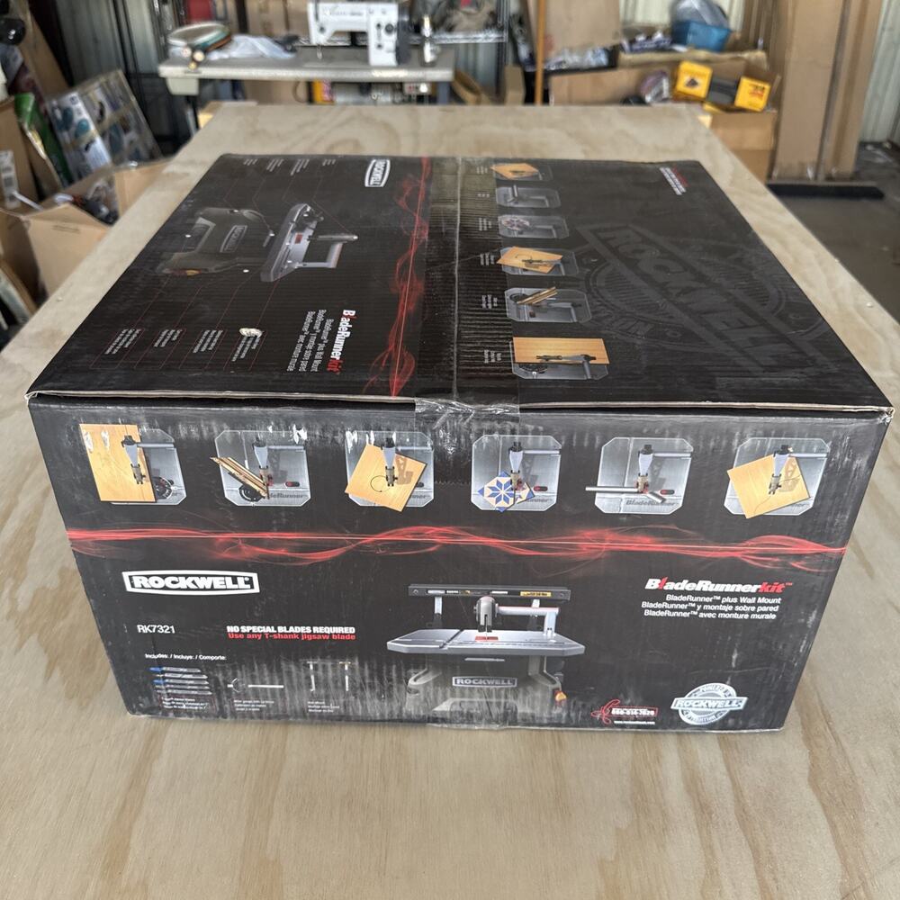 Rockwell RK7321 BladeRunner Kit Plus Wall Mount Portable Tabletop Saw New in Box